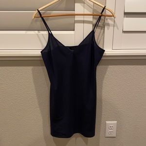 adorable little navy slip dress